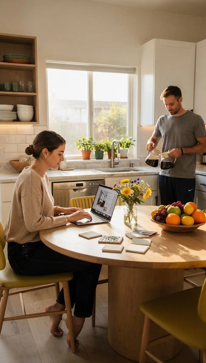 Stylowa łazienka z dużą wanną i naturalnym oświetleniem.