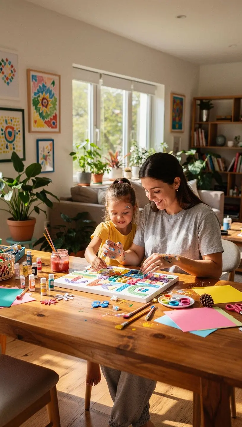 Nowoczesny salon z eleganckim wystrojem i jasnymi kolorami ścian.